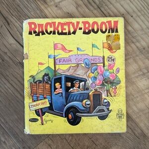 Vintage 1953 Children's Whitman Tell-A-Tale Book RACKETY-BOOM by Betty Wright